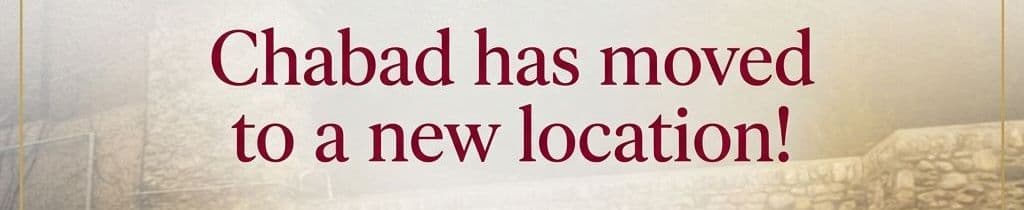 Chabad New Location!
